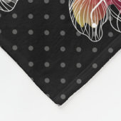 Couverture Polaire Fleurs alignées sans couture abstrait PA moderne (Coin)