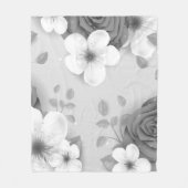 Couverture Polaire Fleurs aquarelles 15 (Devant)