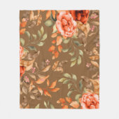 Couverture Polaire Fleurs aquarelles 2 (Devant)