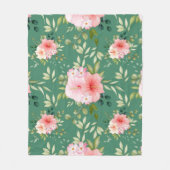 Couverture Polaire Fleurs aquarelles 24 (Devant)