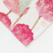 Couverture Polaire Fleurs aquarelles 5 (Coin)