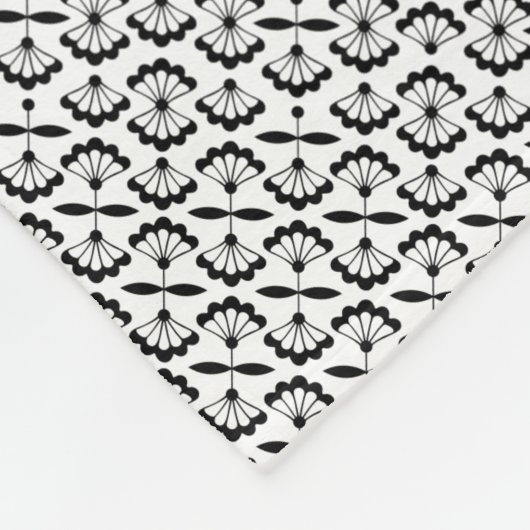 Couverture Polaire Fleurs arabesques (Coin)