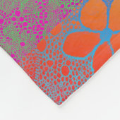 Couverture Polaire Fleurs Arc En Ciel (Coin)