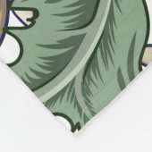 Couverture Polaire Fleurs, art déco, moderne, sans soudure. (Coin)