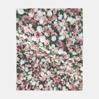 Couverture Polaire Fleurs artificielles colorées : arrière - plan vib