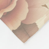 Couverture Polaire Fleurs au pastel doux (Coin)