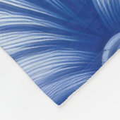 Couverture Polaire Fleurs bleues Indigo (Coin)