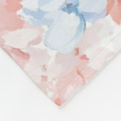 Couverture Polaire Fleurs Bleues Rouges Anniversaire (Coin)