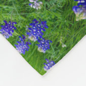 Couverture Polaire Fleurs | Bluebonnets à Sunset Texas (Coin)