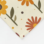 Couverture Polaire Fleurs Bohèmes (Coin)