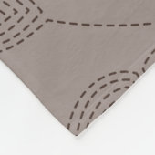 Couverture Polaire Fleurs brodées et feuilles, design sans soudure. (Coin)