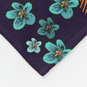 Couverture Polaire Fleurs brodées : mode sans couture motif (Coin)