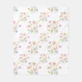 Couverture Polaire Fleurs Chamomiles Motif sans couture (Devant)