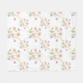 Couverture Polaire Fleurs Chamomiles Motif sans couture (Devant (Horizontal))