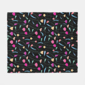 Couverture Polaire Fleurs colorées (Devant (Horizontal))