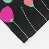 Couverture Polaire Fleurs colorées (Coin)