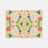 Couverture Polaire Fleurs colorées symétriques (Devant (Horizontal))