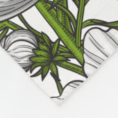 Couverture Polaire Fleurs cosmos blanches (Coin)