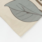 Couverture Polaire Fleurs d'abeilles vintages et sauvages (Coin)