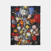 Couverture Polaire Fleurs dans le bateau en bois, Jan Brueghel l'Anci (Devant)