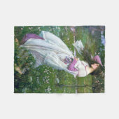 Couverture Polaire Fleurs dans le vent, John William Waterhouse (Devant (Horizontal))