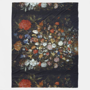 Couverture Polaire Fleurs dans un bateau en bois Jan Brueghel l'aîné