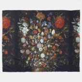 Couverture Polaire Fleurs dans un bateau en bois Jan Brueghel l'aîné (Devant (Horizontal))