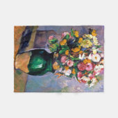 Couverture Polaire Fleurs dans un Vase, Cezanne (Devant (Horizontal))