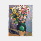 Couverture Polaire Fleurs dans un Vase, Cezanne (Devant)