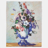Couverture Polaire Fleurs dans un Vase Rococo, Paul Cezanne (Devant)