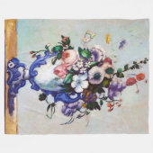 Couverture Polaire Fleurs dans un Vase Rococo, Paul Cezanne (Devant (Horizontal))