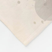 Couverture Polaire Fleurs d'aquarelle en fleur de cerisier rouge rose (Coin)