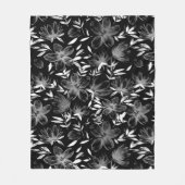 Couverture Polaire Fleurs d'aquarelle rouge 7 (Devant)