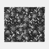 Couverture Polaire Fleurs d'aquarelle rouge 7 (Devant (Horizontal))