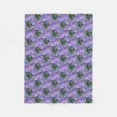 Couverture Polaire Fleurs d'arbre pourpres Jacaranda (Devant)