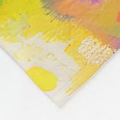 Couverture Polaire Fleurs d'art pop (Coin)