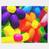 Couverture Polaire Fleurs de ballons de jouets (Devant (Horizontal))