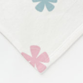 Couverture Polaire Fleurs de bébé Blanche polaire (Coin)