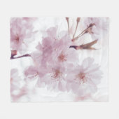 COUVERTURE POLAIRE FLEURS DE BLOSOMES DE CHERRY (Devant (Horizontal))