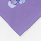 Couverture Polaire Fleurs de carlin de faon au printemps (Coin)