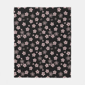 Couverture Polaire Fleurs de cerisier, design japonais (Devant)
