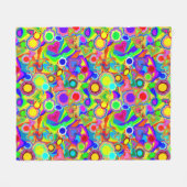 Couverture Polaire Fleurs de Coeurs super (Devant (Horizontal))