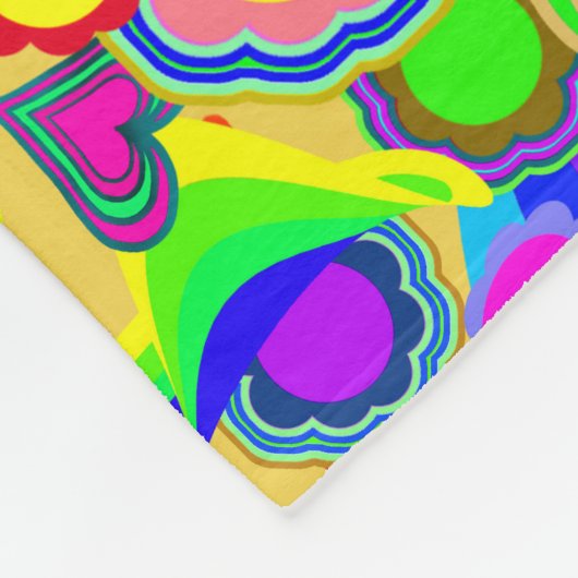 Couverture Polaire Fleurs de Coeurs super (Coin)