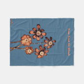 Couverture Polaire Fleurs de cône de pin (Devant (Horizontal))