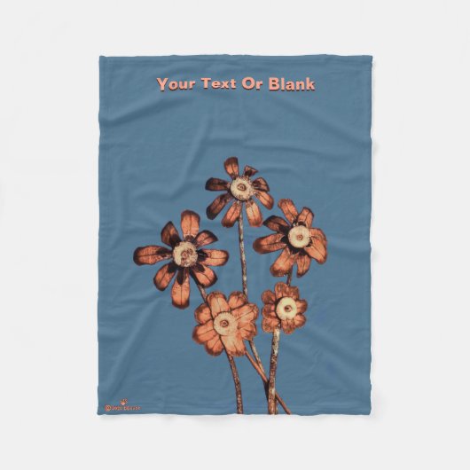 Couverture Polaire Fleurs de cône de pin (Devant)