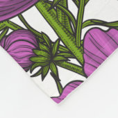 Couverture Polaire Fleurs de cosmos violet (Coin)