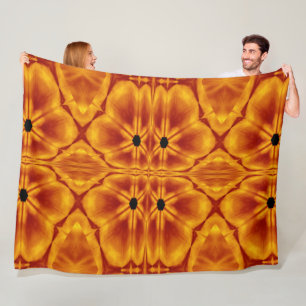 Couverture Polaire Fleurs de feu de Bohême 114