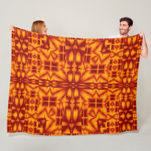 Couverture Polaire Fleurs de feu de Bohême 241 (En situation)
