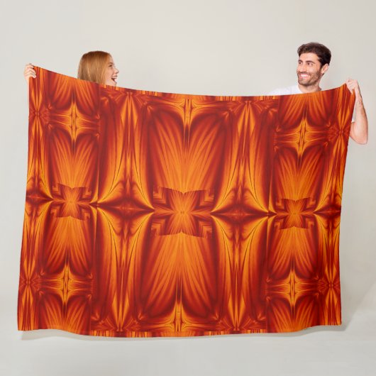 Couverture Polaire Fleurs de feu de Bohême 250 (En situation)