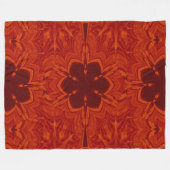Couverture Polaire Fleurs de feu de Bohême 61 (Devant (Horizontal))